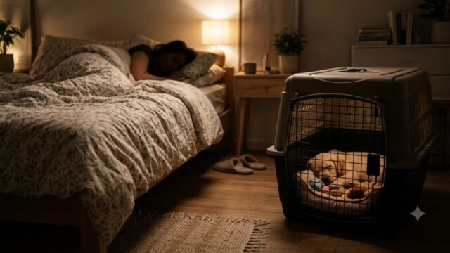 【40〜50代必見】一人暮らしで犬を飼う夜の工夫｜一人暮らし×犬の夜の工夫｜睡眠の質を両立する方法