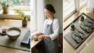ベージュに飽きたら、優雅な『柳染』。40代・50代の秋服を格上げする日本の伝統色