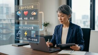 50代からAI副業を始めるなら、最初に「AIに任せる仕事」を決めよう